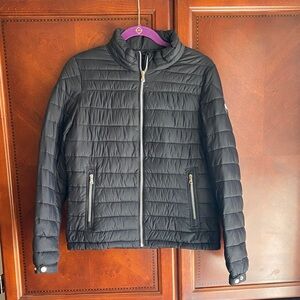 NWT ZYIA Black Whistler Puffer Lightweight Ski Jacket Size Large
